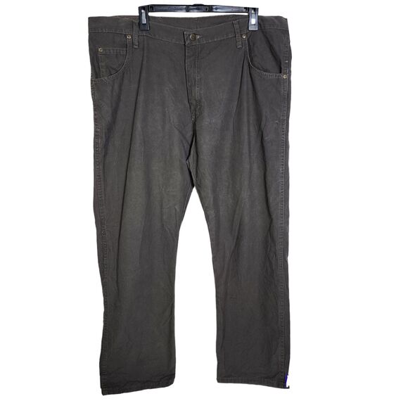 Wrangler Rugged Wear Mens Jeans Size 40X30 Mid Rise Relaxed Fit Straight Green - Picture 1 of 12